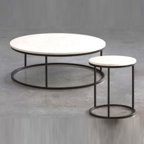 Ring coffee table frame only H600mm 600mm diam PC
