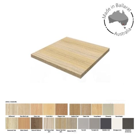 Square Table Tops 25mm - Melamine - Price Level 2