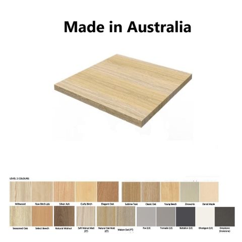 Square Table Tops 25mm - Melamine - Price Level 2