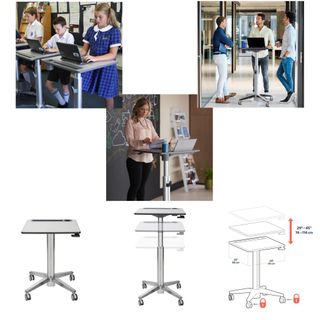 Ergotron Learnfit Student Sit Stand Desk. Boxed