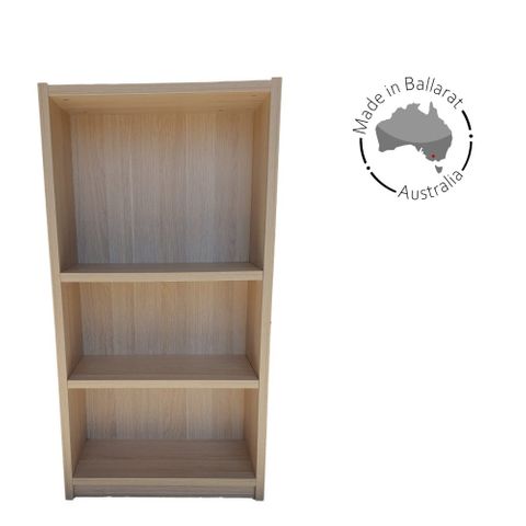 Bookcase S/S H1200xW600xD300mm 2 Shelves