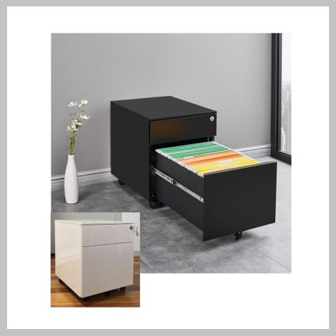 Mobile Pedestals - Steel - Low - H480mm - Imported