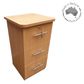 Bedside Unit - Mobile - 3 Dr - Top Dr Lockable L2