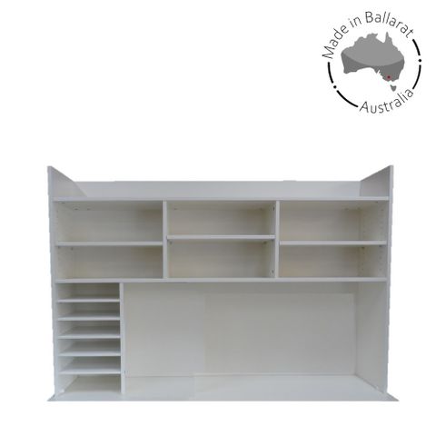 Adair Hutch L1800xH1200xD300mm L2 Single column