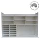 Lip Hutches with Pigeon Holes - various sizes and materials
