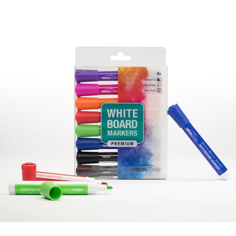 Whiteboard Marker pack of 8. [7 colours]