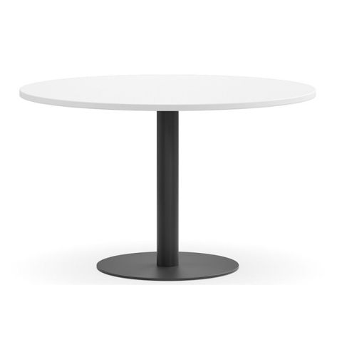 Round Table 1200dia on Black Powder coated Disc Base