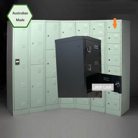 Locker 8 Tier H1800xW380xD457mm Latchlock