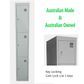 Flat Top Lockers - Australian Made - 305mm Wide, 1840mm High