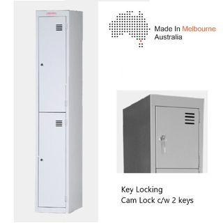 Locker Flat Top 2 Tier H1840xW380xD455 mm