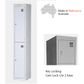 Steel Lockers STR - Flat Top - 1840mm high - Australian Made