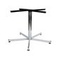 Mia 5-Way Table Frame suits Top 1800mm dia Chrome