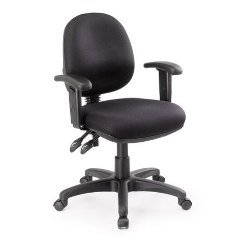 Delta Manual Medium Back Chair with Arms - 120 kg