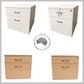 Mobile Pedestal Melamine Range - Low Height - W470xH520mm