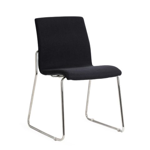 Design Visitor Chair Chrome Sled Base 120 kg F3