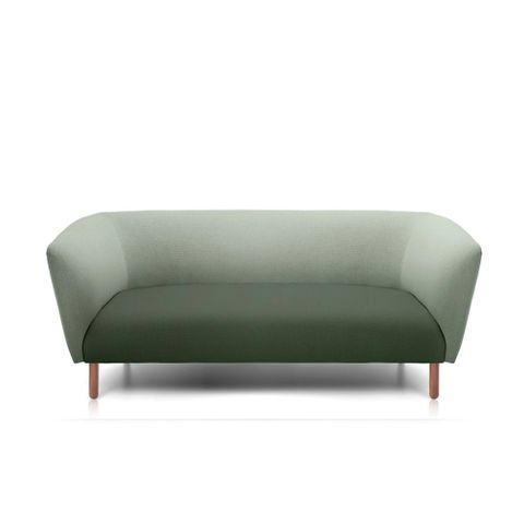 OLA Low Back Sofa 2 seater BlackTimberLeg Fab:Augustus