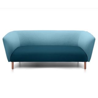 OLA Low Back Sofa 2 seater BlackTimberLeg  Fab:Hawthorn