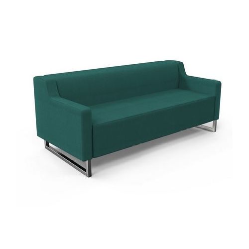 Drop Three Seater Lounge with Arms Sled Base F3