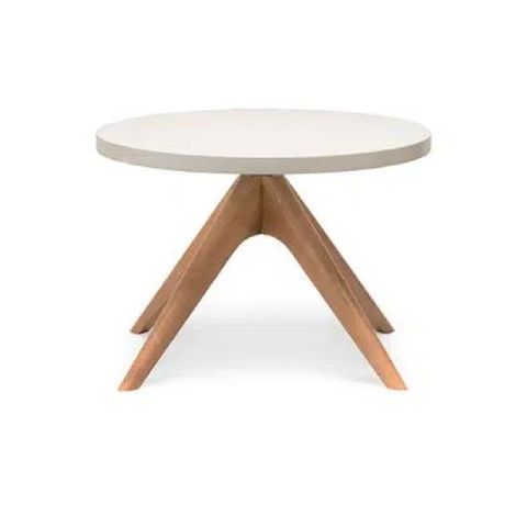 Delphi Coffee Table White top timber 4 legs