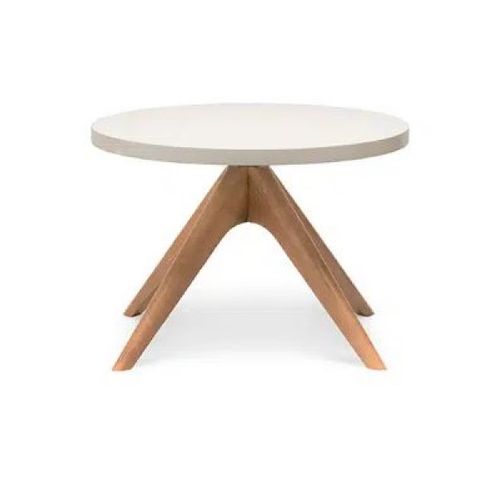 Delphi Coffee Table White top timber 4 legs