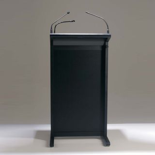 AL2000 Lectern Black with Dual microphone socket