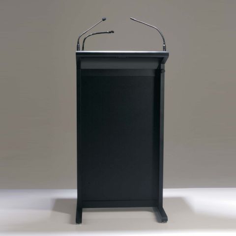 AL2000 Lectern Black with Dual microphone socket