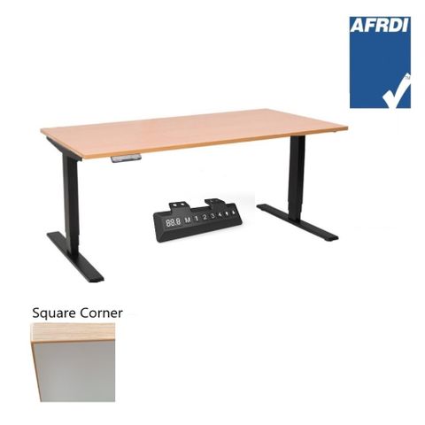 Vertilift Electric Desk L1200xD800mm 2Leg700 Blk Fr L2