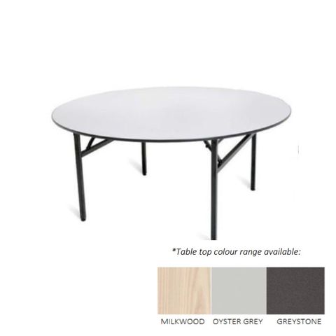 Deluxe Folding Table Round 1800mm Seats 10 Top 18mm