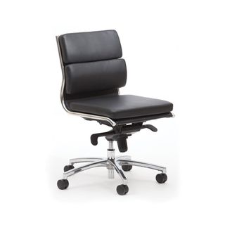 Mode Mid Back Exec Swivel Chair No Arms 140kg PU