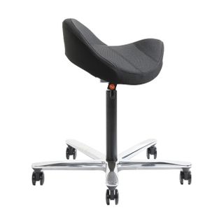 Norj 2D Saddle Stool 150kg  Vinyl: Black