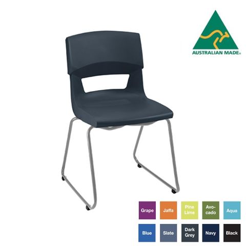 Postura Plus Chair Sled Base PP Shell  Stackable