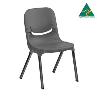 Progress Side Chair  PP Shell  Alu Legs  Dark Grey