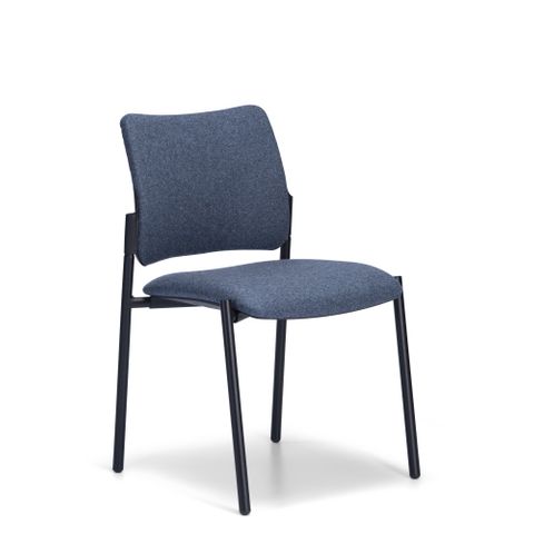 Seto Side Chair No Arms Black 4leg 140kg Hawthorn