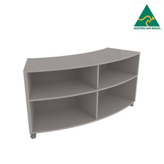 Smart Bookcase Curved H720mm Full back on Castors