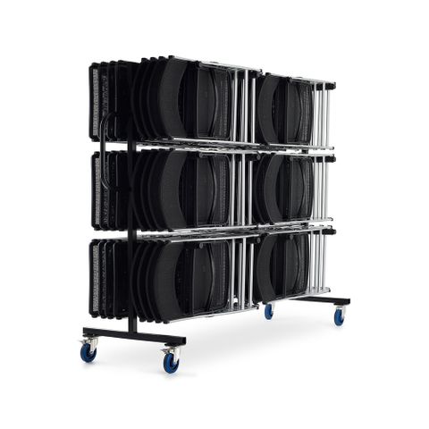 Full Wall Trolley for Folding Chairs, Holds 60+ chairs