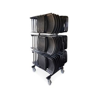 Half Wall Trolley for Folding Chairs Holds 30+ Chairs