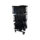 Half Wall Trolley for Folding Chairs Holds 30+ Chairs