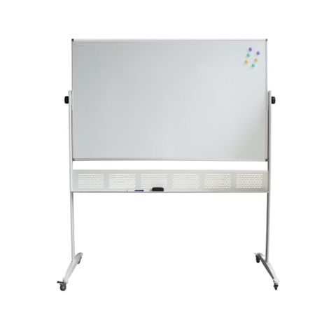Mobile Porcelain Whiteboard 1500x1200mm Boxed