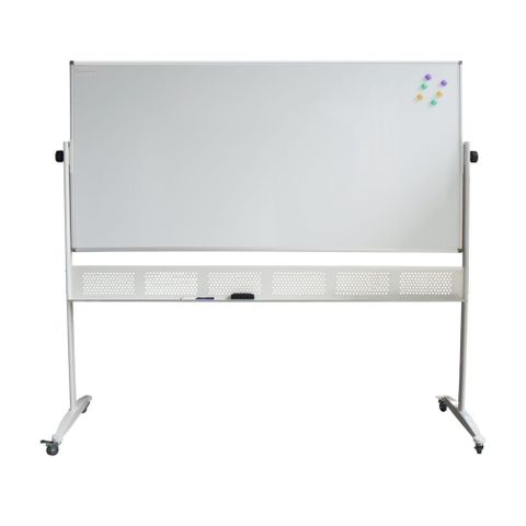 Mobile Porcelain Whiteboard 1800x1200mm Boxed