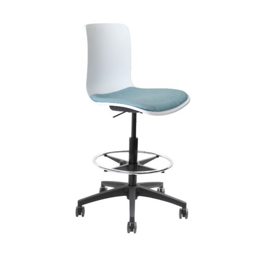 Acti Drafting Chair, Seat Pad Black Nylon Base, 110kg