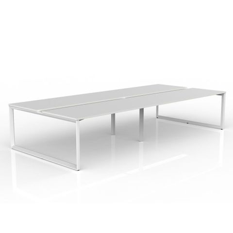 Anvil 4 User doublesided Desk 3000x1600mm White L1