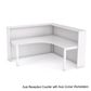 Axis Corner Reception w/Pop-Top 1842x1842mm White