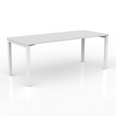 Axis Desk L1800x600mm White Frame White Top