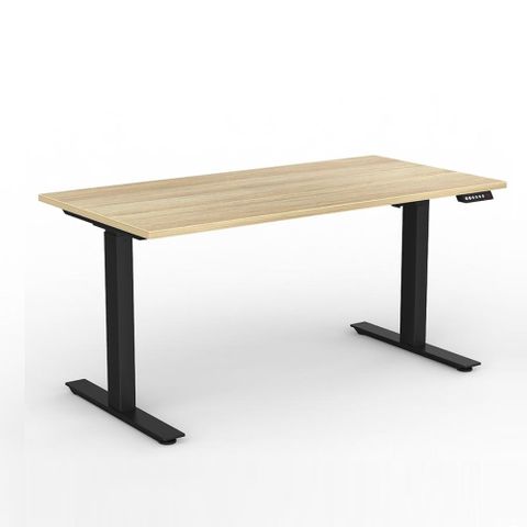 Agile Electric Sit/Stand Desk L1500xD800mm Blk L2