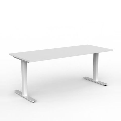 Agile Fixed Height Desk L1800xD800xH715mm Wht L1