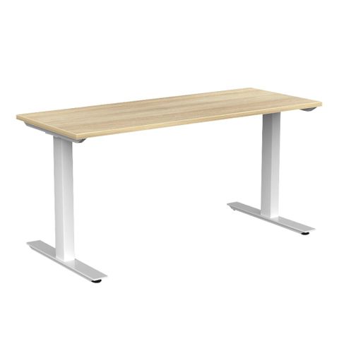 Agile Fixed Height Desk L1800xD800xH715mm Wht L2