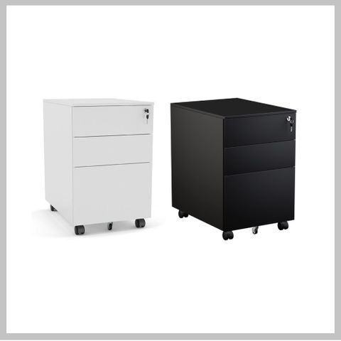 Mobile Pedestals - Steel - H600 x D450mm - Imported