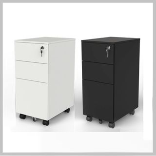 Agile Metal Mobile Pedestal Narrow W300xD450xH600mm 2S+1F