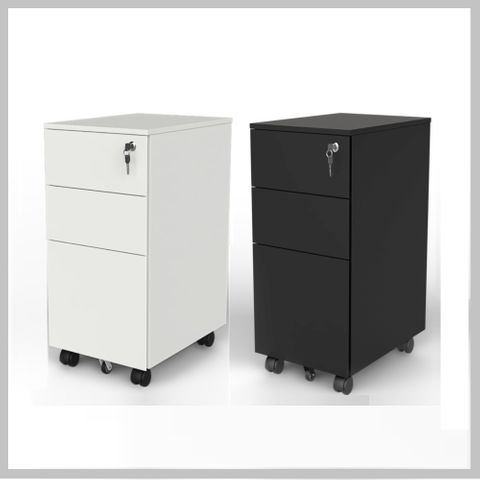 Mobile Pedestals - Steel - Slim - H600mm - Imported