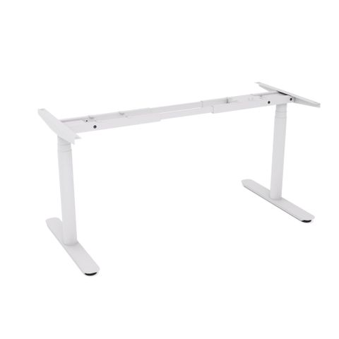 Agile MotionPlus+ Round Leg Frame for top 1500x800mm Wht